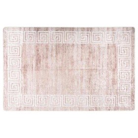Alfombra lavable antideslizante beige 160x230 cm en Alfombras | Comprar online en Foru.es