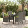 Conjunto de Comedor de Jardín con cojín 5 pcs Gris en Sillas de jardín | Comprar online en Foru.es