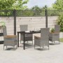 Conjunto de Comedor de Jardín con cojín 5 pcs Gris en Sillas de jardín | Comprar online en Foru.es