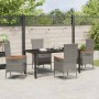 Conjunto de Comedor de Jardín con cojín 5 pcs Gris en Sillas de jardín | Comprar online en Foru.es