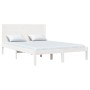 Estructura de cama de madera maciza de pino blanco 140x190 cm de vidaXL, Camas y somieres - Ref: Foro24-3104134, Precio: 186,...