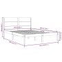 Estructura de cama de madera maciza de pino blanco 140x190 cm de vidaXL, Camas y somieres - Ref: Foro24-3104134, Precio: 186,...