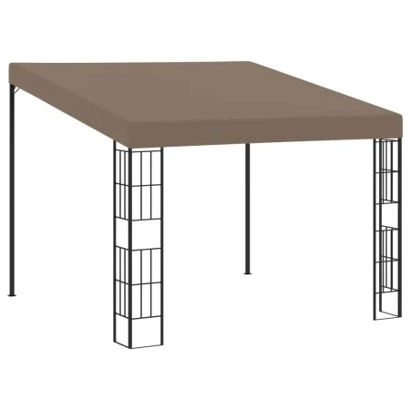 Cenador con montaje en la pared gris taupe 3x3 m de vidaXL, Carpas y cenadores - Ref: Foro24-312260, Precio: 220,87 €, Descue...