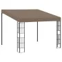 Cenador con montaje en la pared gris taupe 3x3 m de vidaXL, Carpas y cenadores - Ref: Foro24-312260, Precio: 220,87 €, Descue...