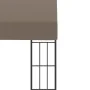 Cenador con montaje en la pared gris taupe 3x3 m de vidaXL, Carpas y cenadores - Ref: Foro24-312260, Precio: 220,87 €, Descue...
