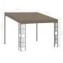 Cenador con montaje en la pared gris taupe 3x3 m de vidaXL, Carpas y cenadores - Ref: Foro24-312260, Precio: 220,87 €, Descue...