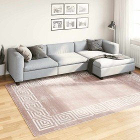 Alfombra lavable antideslizante beige 190x300 cm en Alfombras | Comprar online en Foru.es