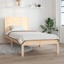 Estructura de cama madera maciza de pino 100x200 cm de vidaXL, Camas y somieres - Ref: Foro24-3104143, Precio: 106,88 €, Desc...
