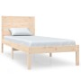 Estructura de cama madera maciza de pino 100x200 cm de vidaXL, Camas y somieres - Ref: Foro24-3104143, Precio: 106,88 €, Desc...