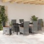 Conjunto de Comedor de Jardín 7 pcs Gris ratán sintético en Sillas de jardín | Comprar online en Foru.es
