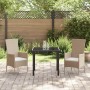 Conjunto de Comedor de Jardín 3 pcs Beige ratán sintético en Sillas de jardín | Comprar online en Foru.es