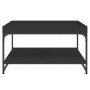 Mesa de centro madera de ingeniería y hierro negro 80x80x45 cm de vidaXL, Mesas de centro - Ref: Foro24-832813, Precio: 46,34...