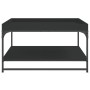 Mesa de centro madera de ingeniería y hierro negro 80x80x45 cm de vidaXL, Mesas de centro - Ref: Foro24-832813, Precio: 46,34...