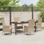 Conjunto de Comedor de Jardín 5 pcs Beige ratán sintético en Sillas de jardín | Comprar online en Foru.es