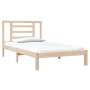 Estructura de cama de madera maciza de pino 90x200 cm de vidaXL, Camas y somieres - Ref: Foro24-3104333, Precio: 81,32 €, Des...