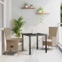 Conjunto de Comedor de Jardín 3 pcs Beige ratán sintético en Sillas de jardín | Comprar online en Foru.es