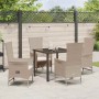 Conjunto de Comedor de Jardín 5 pcs Beige ratán sintético en Sillas de jardín | Comprar online en Foru.es