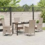Conjunto de Comedor de Jardín 5 pcs Beige ratán sintético en Sillas de jardín | Comprar online en Foru.es