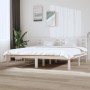 Estructura de cama madera maciza de pino blanco 200x200 cm de vidaXL, Camas y somieres - Ref: Foro24-3104239, Precio: 154,94 ...