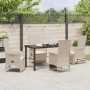 Conjunto de Comedor de Jardín 5 pcs Beige ratán sintético en Sillas de jardín | Comprar online en Foru.es