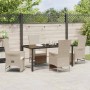 Conjunto de Comedor de Jardín 5 pcs Beige ratán sintético en Sillas de jardín | Comprar online en Foru.es