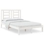 Estructura de cama madera maciza de pino blanco 120x200 cm de vidaXL, Camas y somieres - Ref: Foro24-3104344, Precio: 118,74 ...