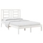 Estructura de cama madera maciza de pino blanco 120x200 cm de vidaXL, Camas y somieres - Ref: Foro24-3104344, Precio: 118,74 ...