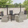 Conjunto de Comedor de Jardín 5 pcs Gris ratán sintético en Sillas de jardín | Comprar online en Foru.es