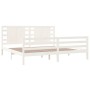 Estructura de cama madera maciza de pino blanca 200x200 cm de vidaXL, Camas y somieres - Ref: Foro24-3104304, Precio: 171,53 ...