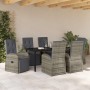 Conjunto de Comedor de Jardín 7 pcs Gris ratán sintético en Sillas de jardín | Comprar online en Foru.es