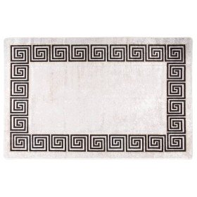 Alfombra lavable antideslizante beige claro 160x230 cm en Alfombras | Comprar online en Foru.es