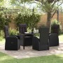Conjunto de Comedor de Jardín 5 pcs Negro ratán sintético en Sillas de jardín | Comprar online en Foru.es
