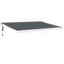 Toldo retráctil aluminio y tela gris antracita 4x3 m de vidaXL, Toldos - Ref: Foro24-3154588, Precio: 1,00 €, Descuento: %