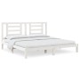 Estructura de cama madera maciza de pino blanco 200x200 cm de vidaXL, Camas y somieres - Ref: Foro24-3104369, Precio: 139,19 ...