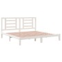 Estructura de cama madera maciza de pino blanco 200x200 cm de vidaXL, Camas y somieres - Ref: Foro24-3104369, Precio: 139,19 ...