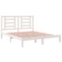 Estructura de cama de madera maciza de pino blanco 160x200 cm de vidaXL, Camas y somieres - Ref: Foro24-3104359, Precio: 129,...