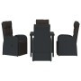 Conjunto de Comedor de Jardín 5 pcs Negro ratán sintético en Sillas de jardín | Comprar online en Foru.es