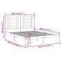 Estructura de cama de madera maciza de pino blanco 160x200 cm de vidaXL, Camas y somieres - Ref: Foro24-3104359, Precio: 129,...