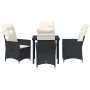 Conjunto de Comedor de Jardín 5 pcs Negro ratán sintético en Sillas de jardín | Comprar online en Foru.es