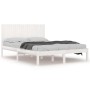 Estructura de cama madera maciza de pino blanco 200x200 cm de vidaXL, Camas y somieres - Ref: Foro24-3104434, Precio: 175,58 ...