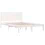 Estructura de cama madera maciza de pino blanco 200x200 cm de vidaXL, Camas y somieres - Ref: Foro24-3104434, Precio: 175,58 ...