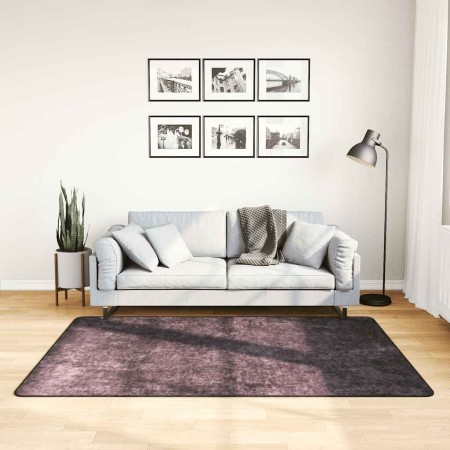 Alfombra lavable antideslizante gris antracita 120x180 cm en Alfombras | Comprar online en Foru.es