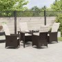 Conjunto de Comedor de Jardín 5 pcs Marrón ratán sintético en Sillas de jardín | Comprar online en Foru.es