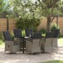 Conjunto de Comedor de Jardín 7 pcs Gris ratán sintético en Sillas de jardín | Comprar online en Foru.es