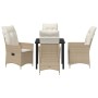 Conjunto de Comedor de Jardín 5 pcs Beige ratán sintético en Sillas de jardín | Comprar online en Foru.es