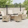 Conjunto de Comedor de Jardín 5 pcs Beige ratán sintético en Sillas de jardín | Comprar online en Foru.es