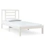 Solid white pine wood bed frame 90x200 cm by vidaXL, Beds and slatted bases - Ref: Foro24-3104334, Price: 90,45 €, Discount: %