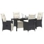 Conjunto de Comedor de Jardín 5 pcs Negro ratán sintético en Sillas de jardín | Comprar online en Foru.es