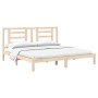 Estructura de cama de madera maciza de pino 200x200 cm de vidaXL, Camas y somieres - Ref: Foro24-3104368, Precio: 128,30 €, D...