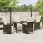 Conjunto de Comedor de Jardín 5 pcs Marrón ratán sintético en Sillas de jardín | Comprar online en Foru.es
